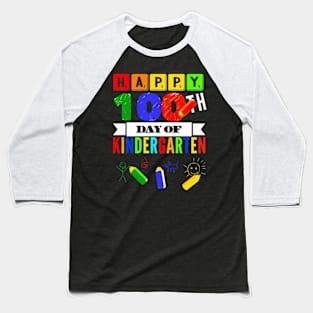 Hap100Th Day Of Kindergen For Teacher Baseball T-Shirt